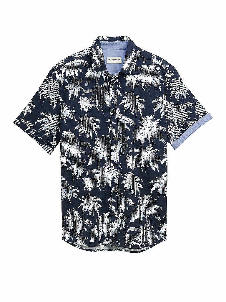 TOM TAILOR Hemd Regular Fit  dunkelblau   M herren